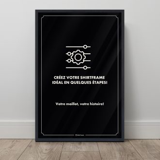 Cadre pour maillot avec texte personnalisé