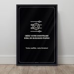 Cadre pour maillot avec texte personnalisé