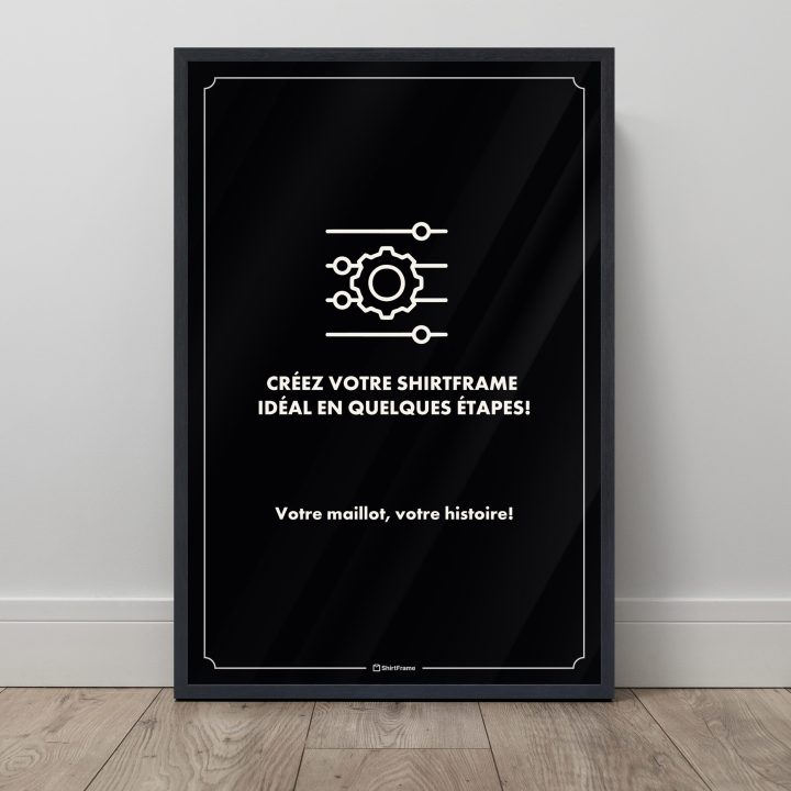 Cadre pour maillot avec texte personnalisé